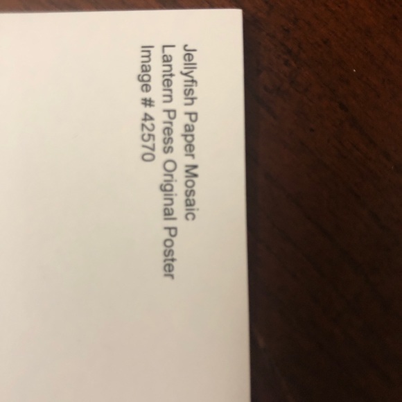 Lantern Press, Jellyfish, Paper Mosaic, Postcard - Picture 2 of 3